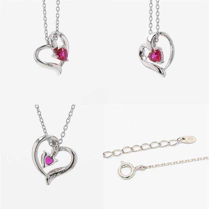 ピンキー-ダイアン PINKY-DIANNE シルバーシンセティックルビーペンダント