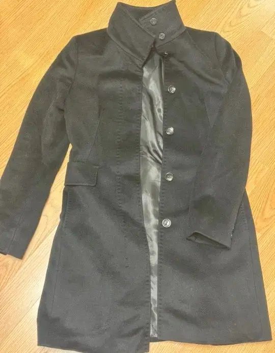 MAX MARA ブラック ウール ハーフ コート