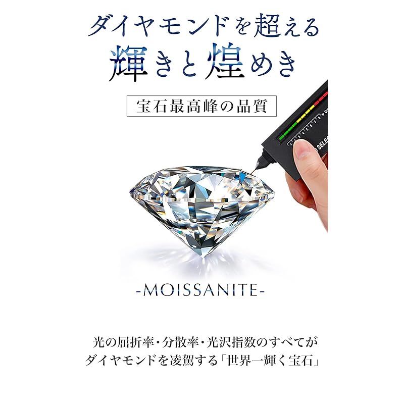 Angel s Closet レディース ネックレス ダイヤモンド より輝く ジュエリー 1.0 ct モアッサナイト 1カラット ペンダント シルバー925 5層プラチナコーティング お祝い プレゼント ギフトバッグ ケース付
