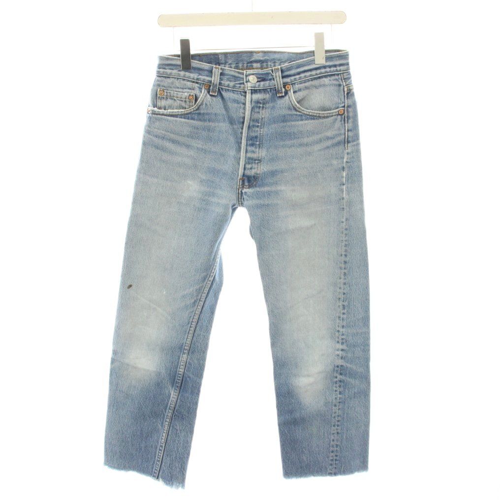 リーバイス Levi s 501 xx デニムパンツ ジーンズ ボタンフライ ダメージ加 カットオフ W 31 L 36 水色 ライトブルー YT