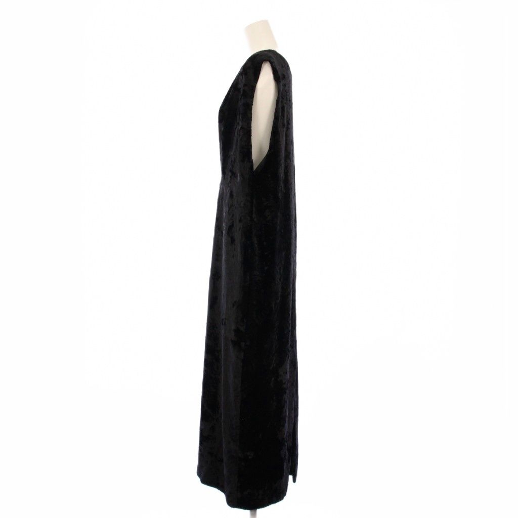 イレーヴ YLEVE ベロアワンピース ノースリーブ ロング 1 黒 168-3255008 KH