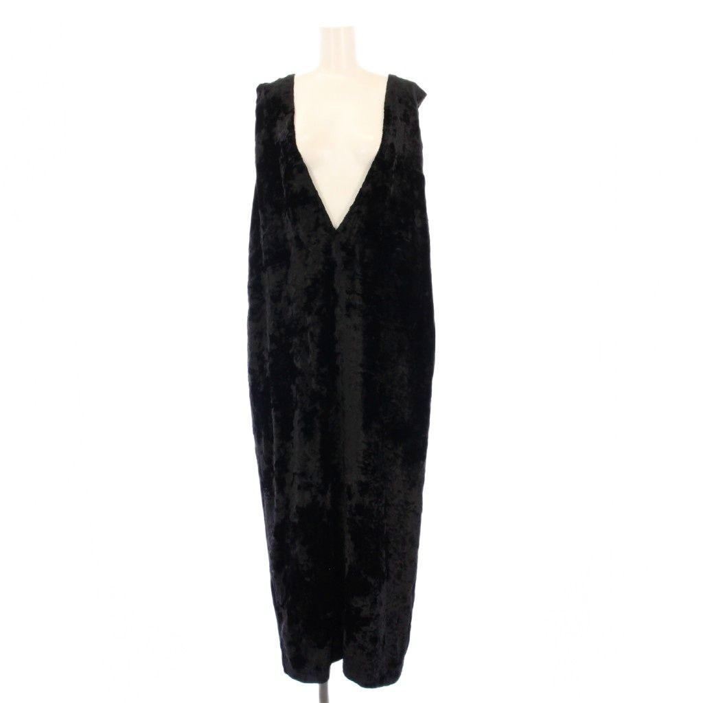 イレーヴ YLEVE ベロアワンピース ノースリーブ ロング 1 黒 168 3255008 KH