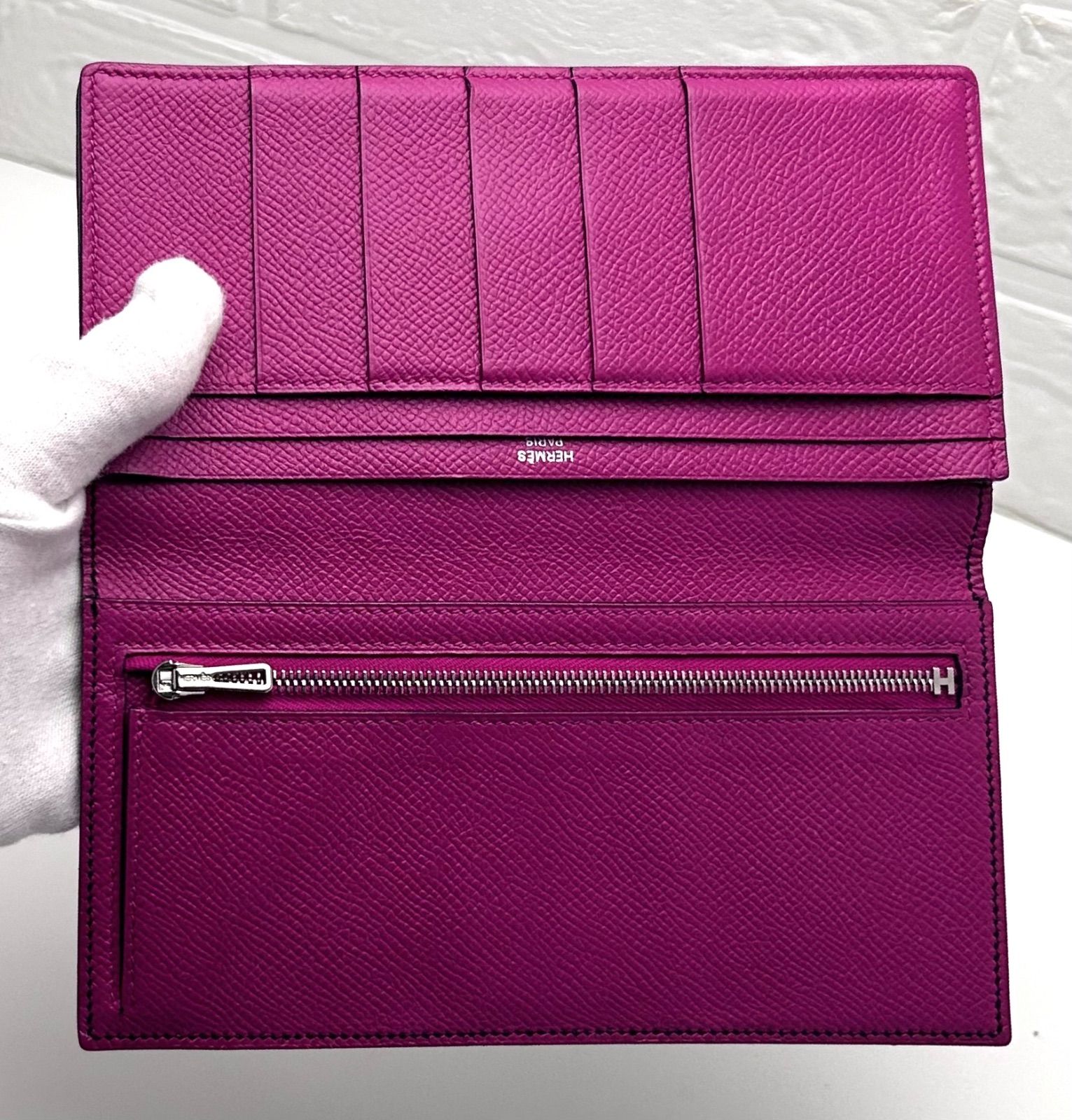 【あんしん鑑定】HERMES ベアンスフレ バイカラー 長財布 エルメス あんしん鑑定】HERMES ベアンスフレ バイカラー 長財布 エルメス