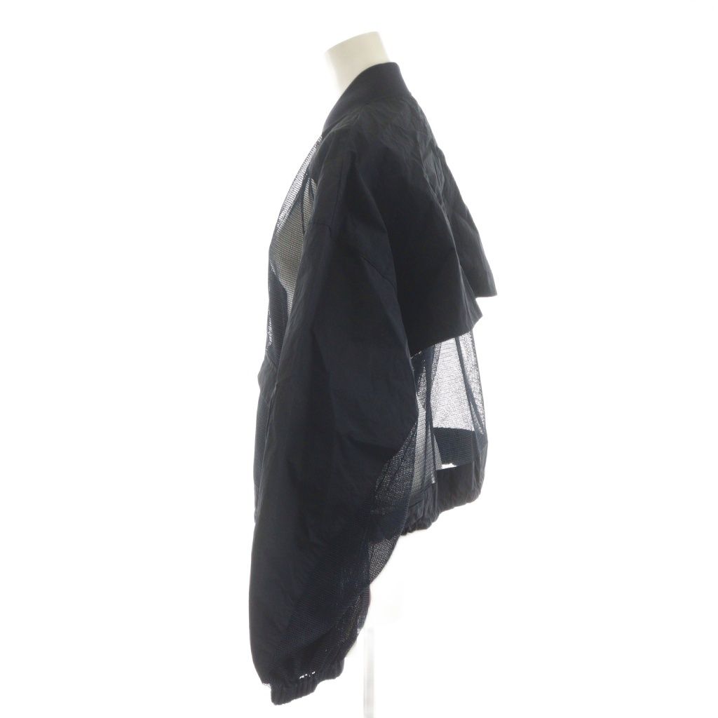 エミ emmi atelier メッシュブルゾン ジャケット 切替 F 紺 ネイビー AN 60