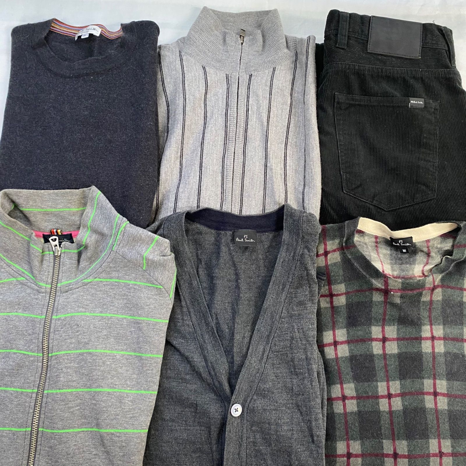 S405 Paul Smith ポールスミス メンズ  まとめ6点セット ニット パンツ