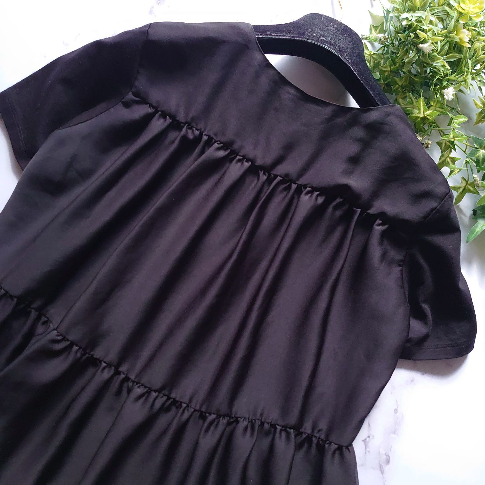 タグ付 20SS ヨーコチャン バックギャザーフリル カットソー Tシャツ