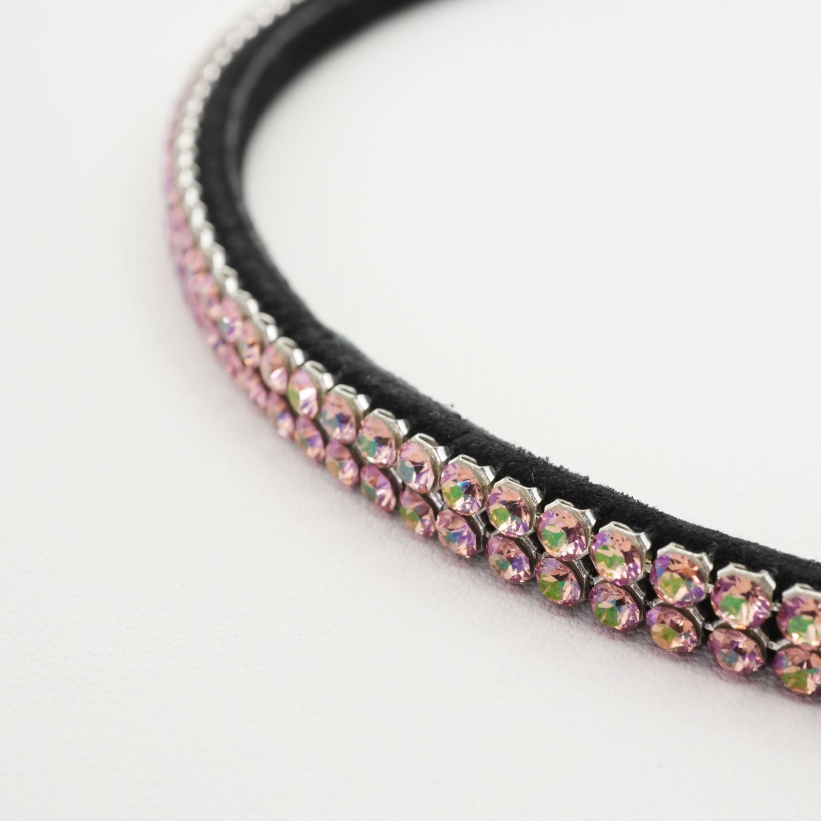 アッカ ピンク ストーン カチューシャ ビジュー ブラック/25-2711/25