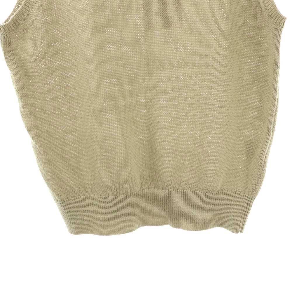 【新品同様】25SS ebureコットンフラットヤーンノースリーブニットトップス エブール ebure 安い 25SS コットンフラットヤーン ベスト ニット