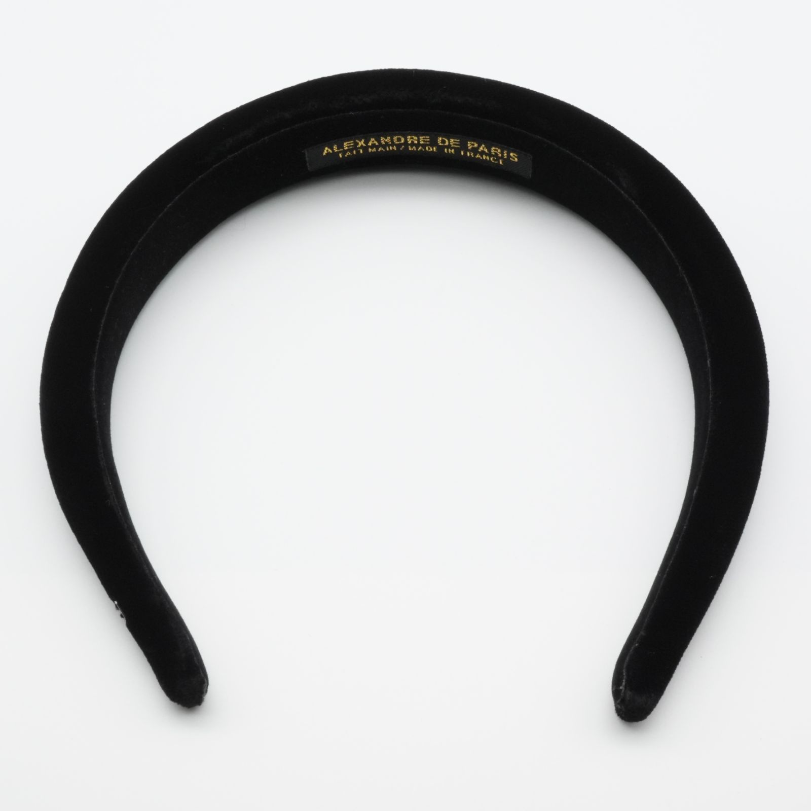 アレクサンドルドゥパリ カチューシャ ブラック ベロア /25-2682