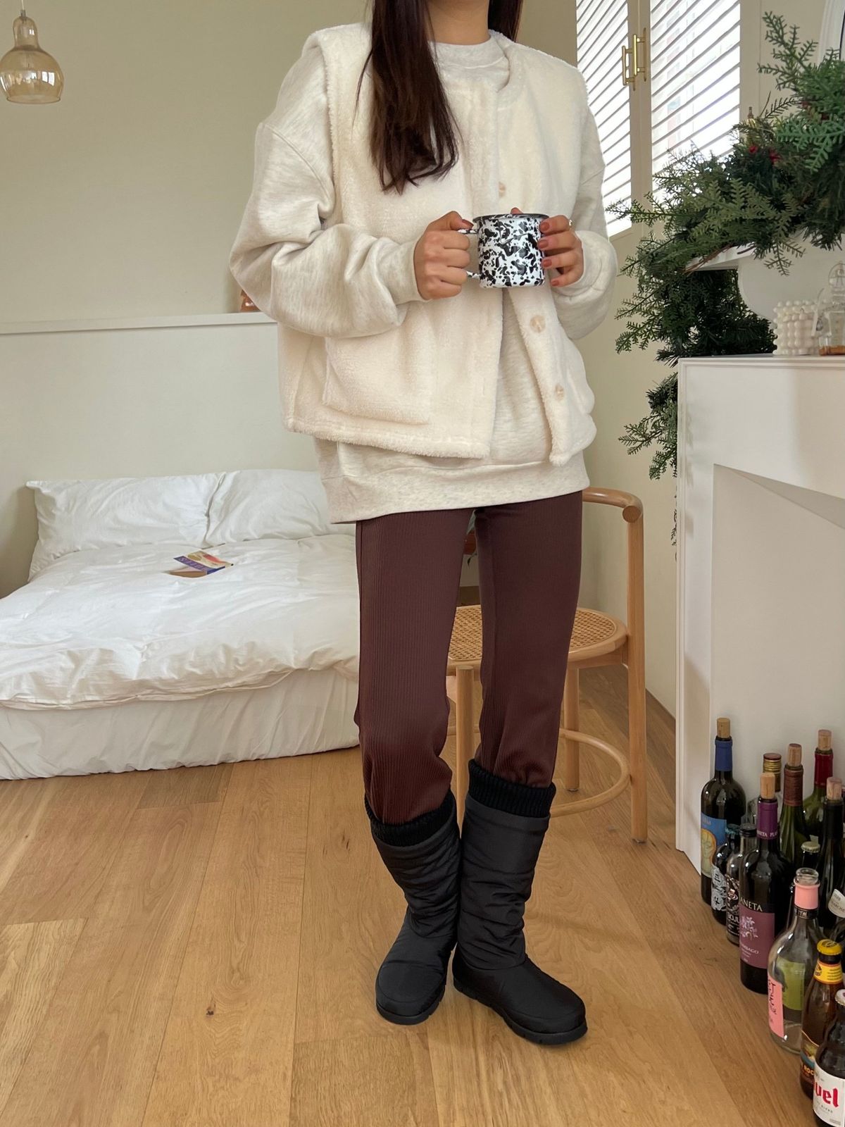 ボリュームダウンブーツ V 6061 ニット スウェット ムートン UGG アグ コート カーディガン