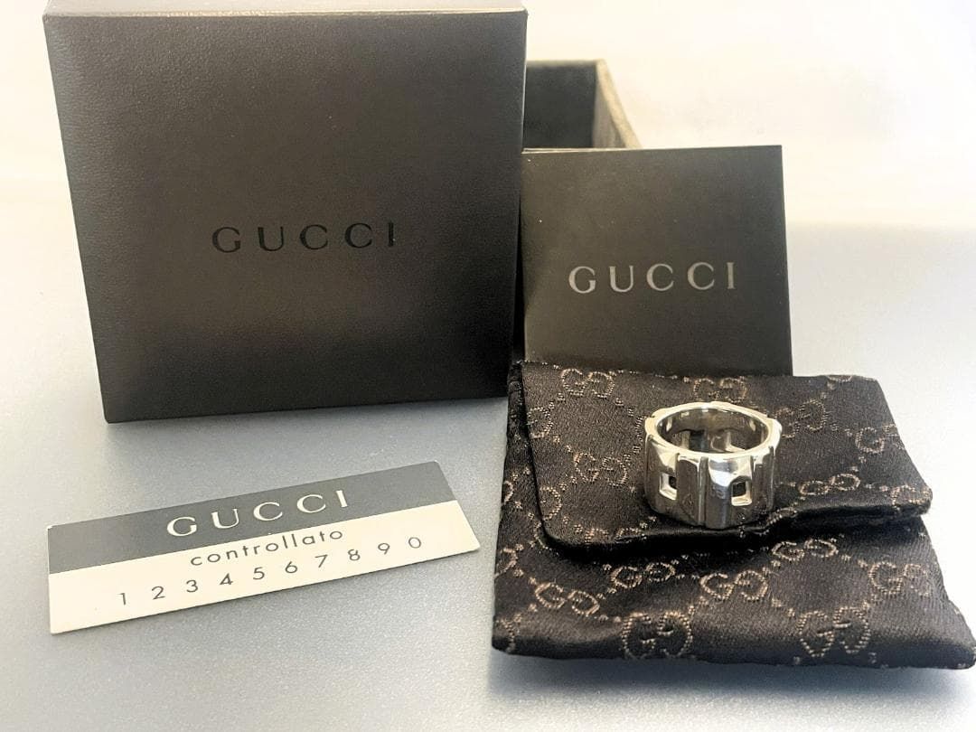 人気！レア！ GUCCI グッチモダニスト ワイドリング 19号 SV925 人気！レア！ GUCCI グッチモダニスト ワイドリング 19号 SV925 GUCCI