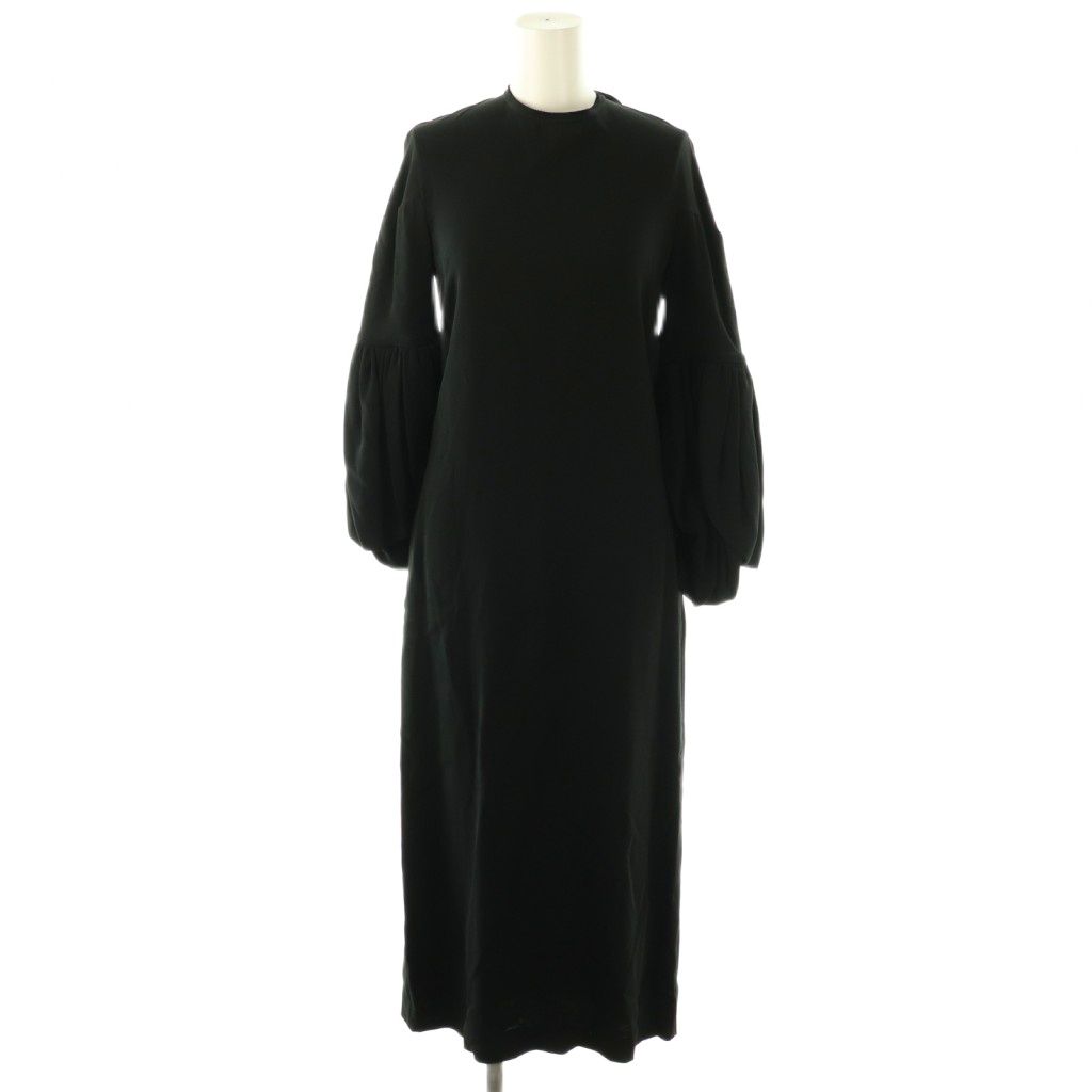 シモーネロシャ SIMONE ROCHA バックオープンワンピース 長袖 ロング 6 黒 NR OS SH