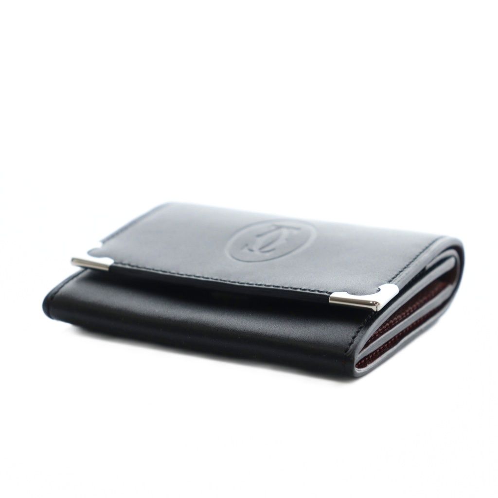 カルティエ Cartier マスト ドゥ コインケース 小銭入れ レザー 黒