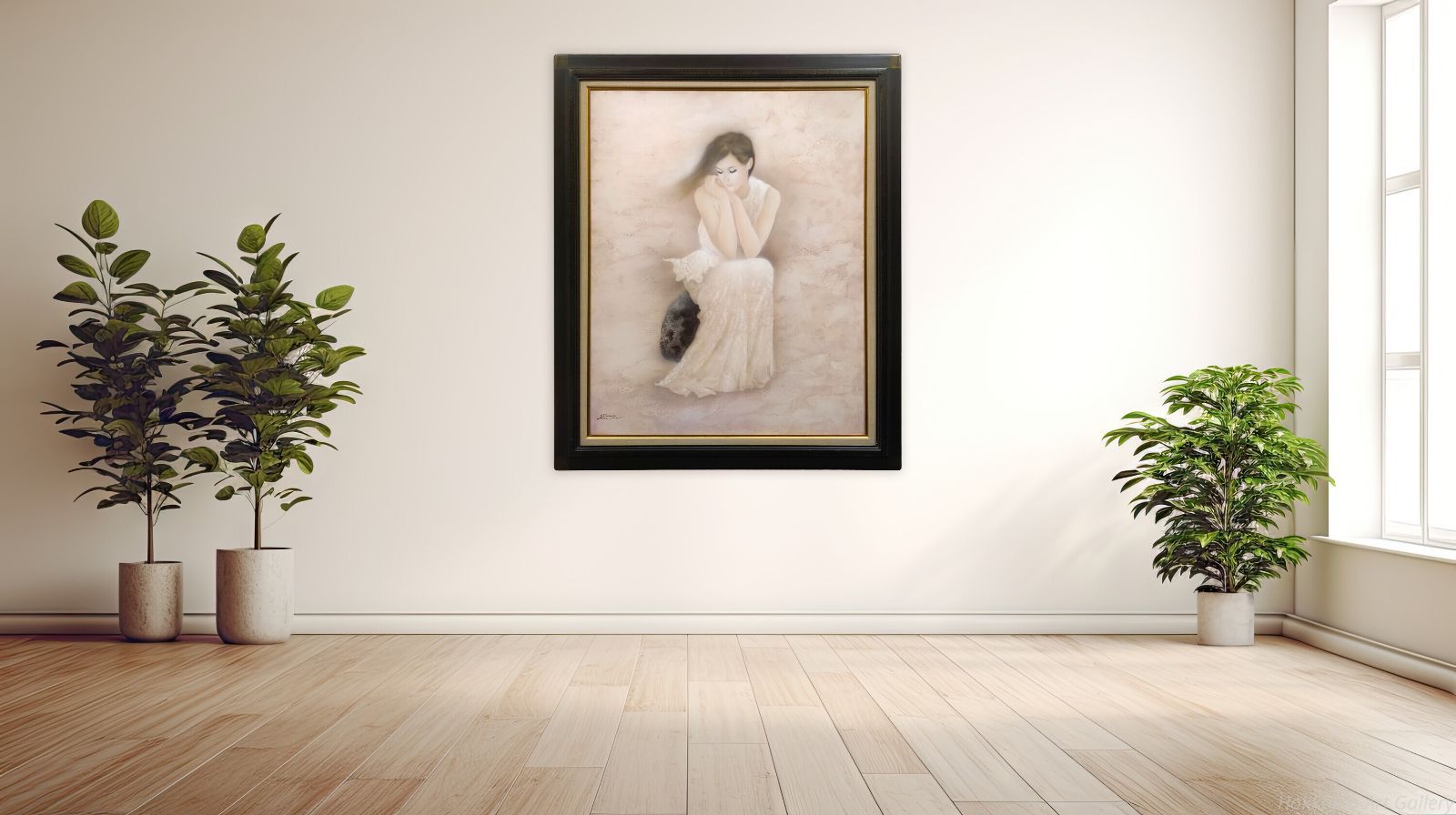 中原脩 「座る女」 油絵・油彩画 絵画 - メルカリ