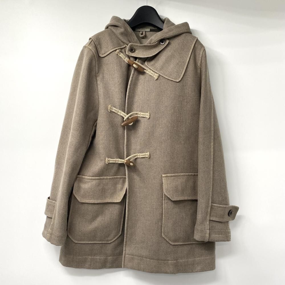 T SUZUKI ウールポリエステル ダッフルコート サイズS カーキベージュ ボリオリ 17