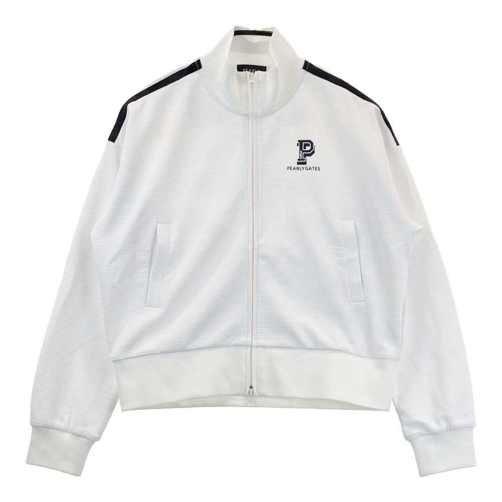 サイズ 1 PEARLY GATES パーリーゲイツ モデル 長袖 ジップジャケット ホワイト系 ゴルフウェア レディース ストスト