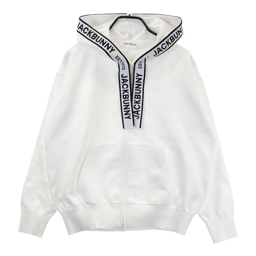 サイズ 2 JACK BUNNY ジャックバニー モデル 長袖 ジップジャケット ホワイト系 ゴルフウェア レディース ストスト