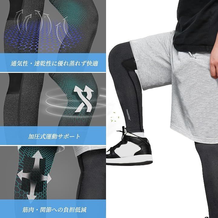 Makitsu レッグカバー メンズ サイクル 夏 レッグスリーブ 接触冷感 足