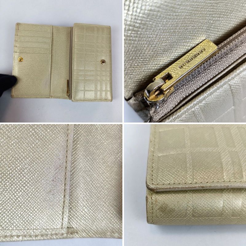 ノバチェック柄型押し ゴールド