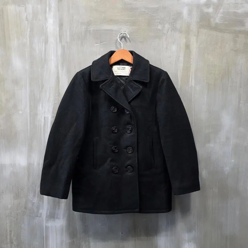 U S 740 N PEA JACKET ウール メルトン コート レディース L JP 1104