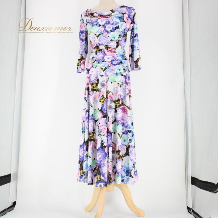 社交ダンス 衣装 スタンダード 上下セット ツーピース レッスンウェア