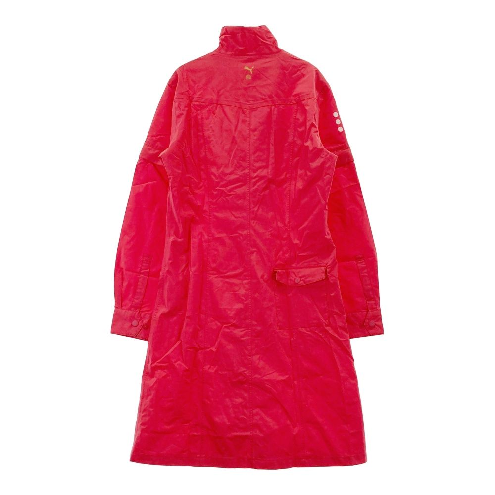 サイズ：M PUMA GOLF プーマゴルフ レインワンピース レッド系