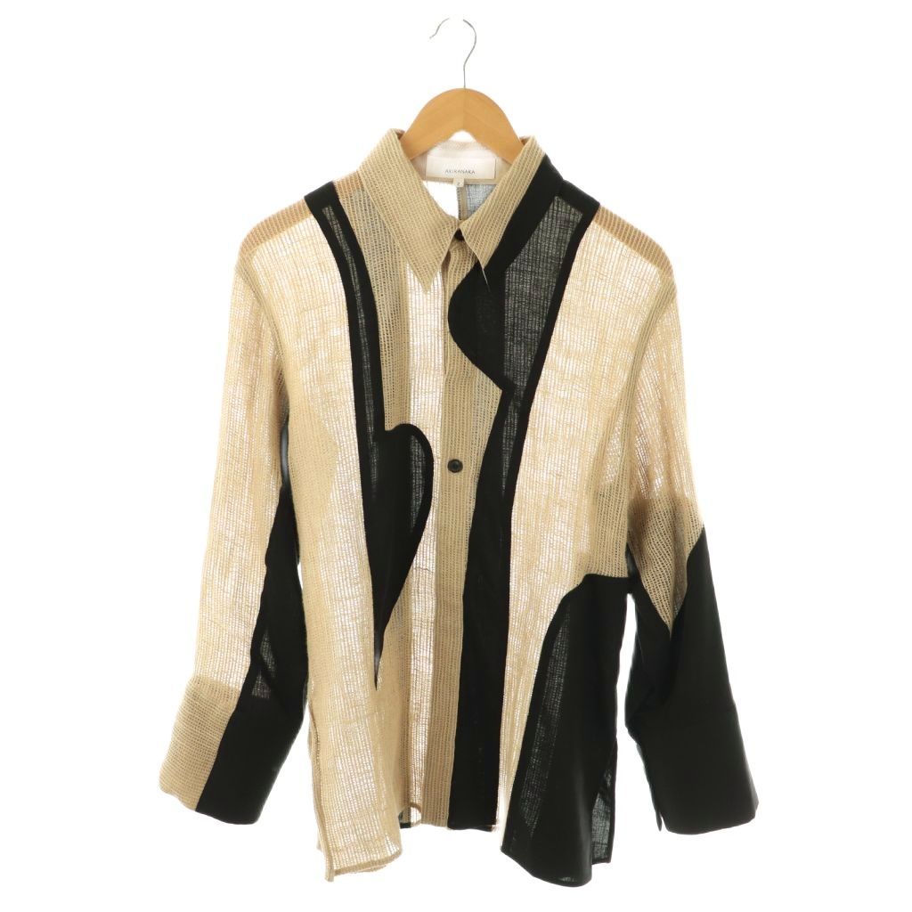 AKIRANAKA シャツ セレンイレギュラーパネルシャツ AKIRANAKA
