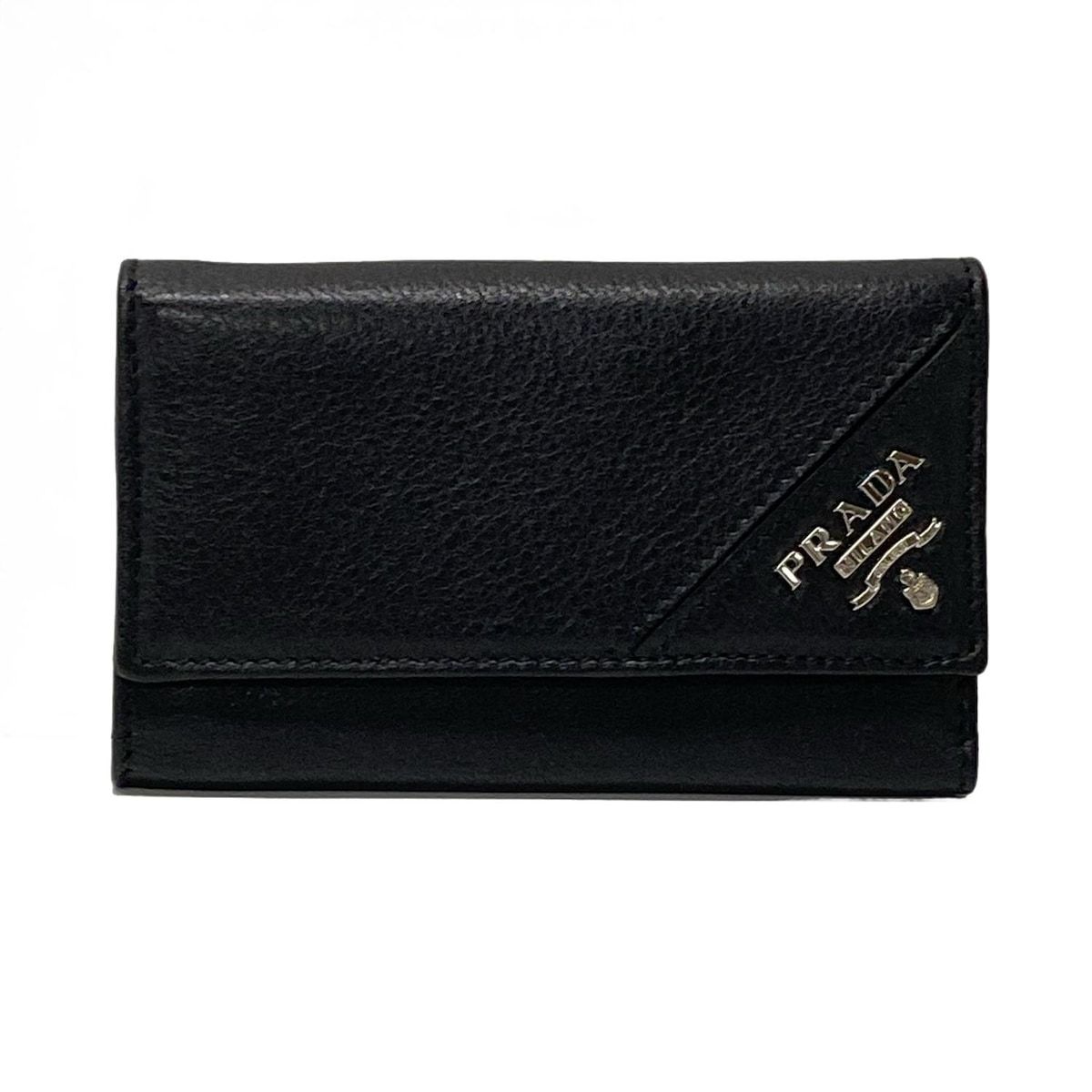 PRADA(プラダ) キーケース - 2M0025 黒 6連フック レザー - メルカリ