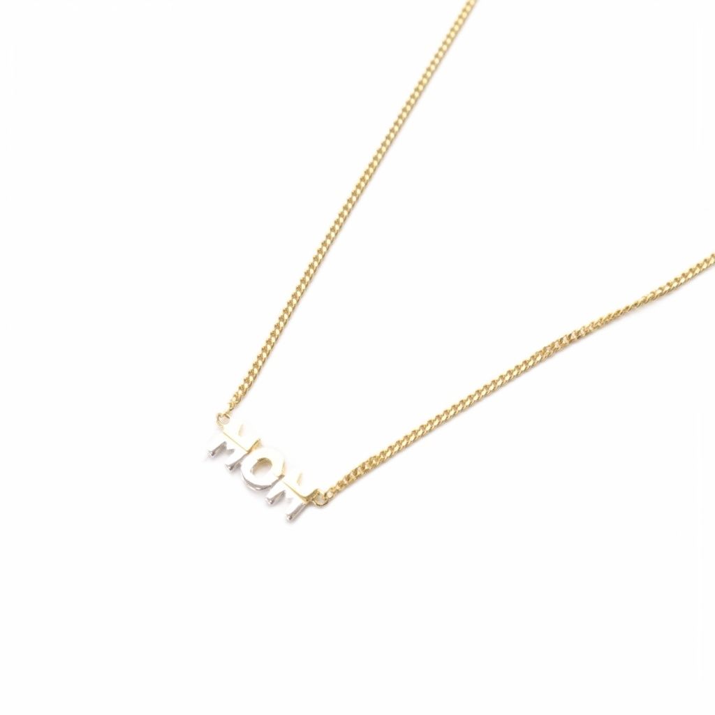 マリアブラック MARIA BLACK SV 925 Mom Necklace ネックレス ゴールド色 シルバー