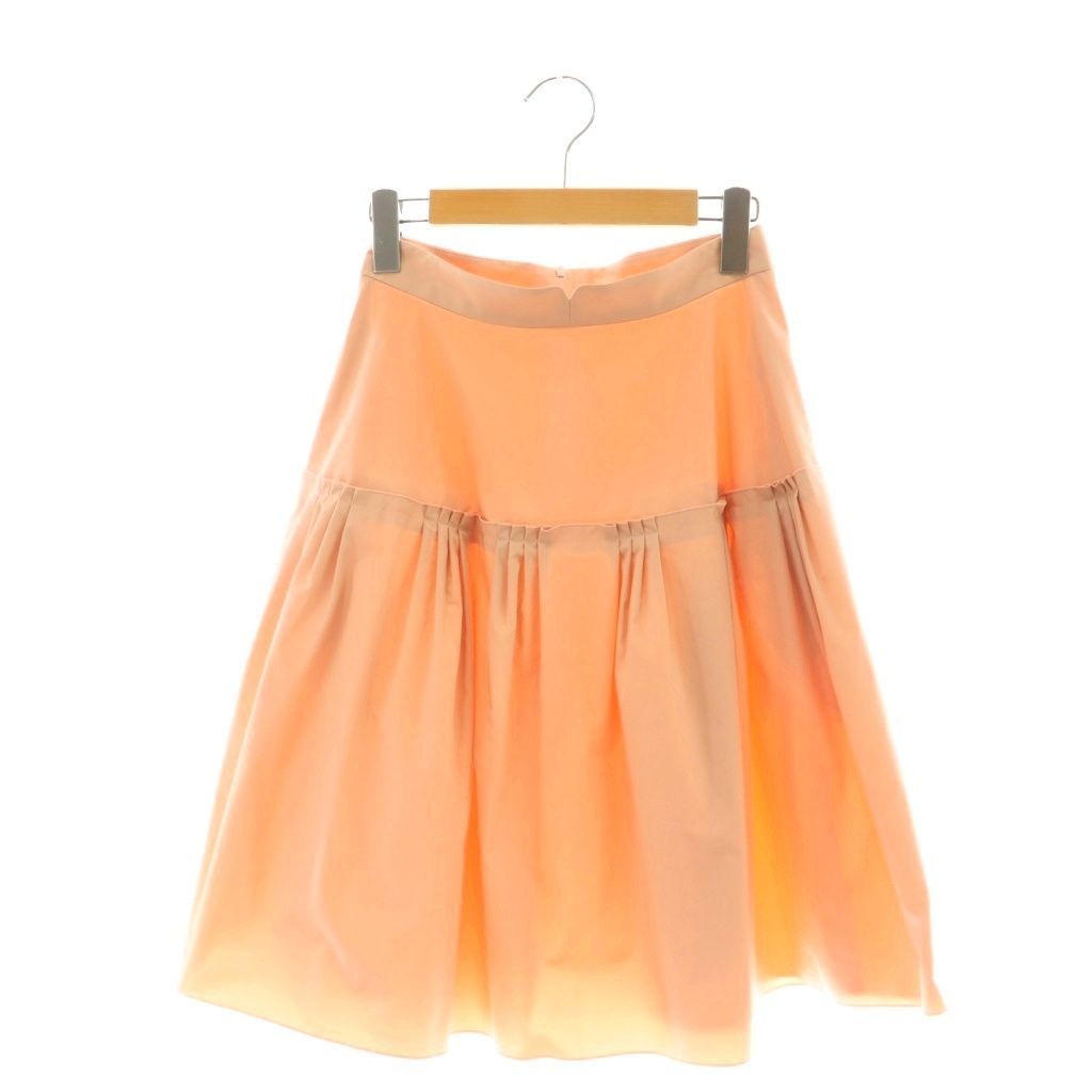 フォクシーニューヨーク FOXEY NEW YORK 切り替えフレアスカート ひざ