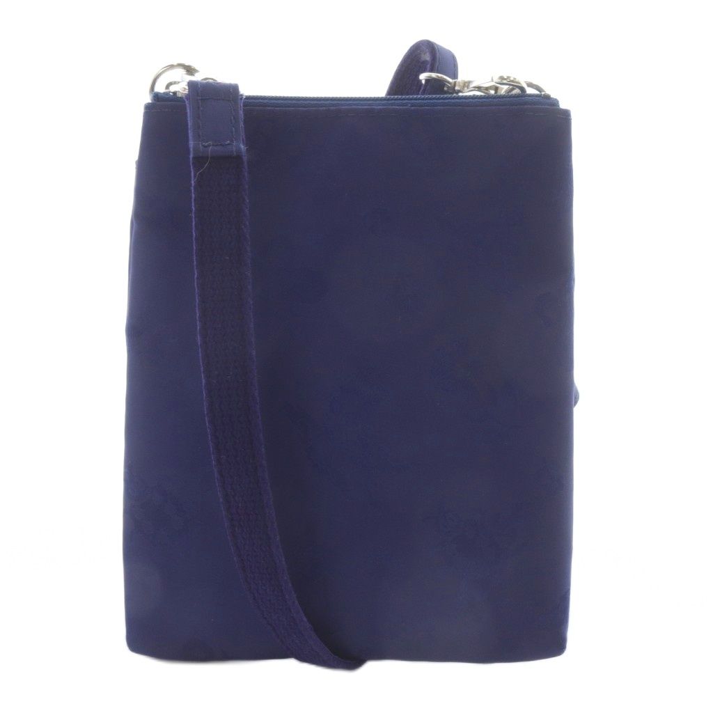 フェイラー ハイジ ジャガード スマホショルダー超美品!! フェイラー FEILER ハイジジャガード スマホショルダーバッグ 紺