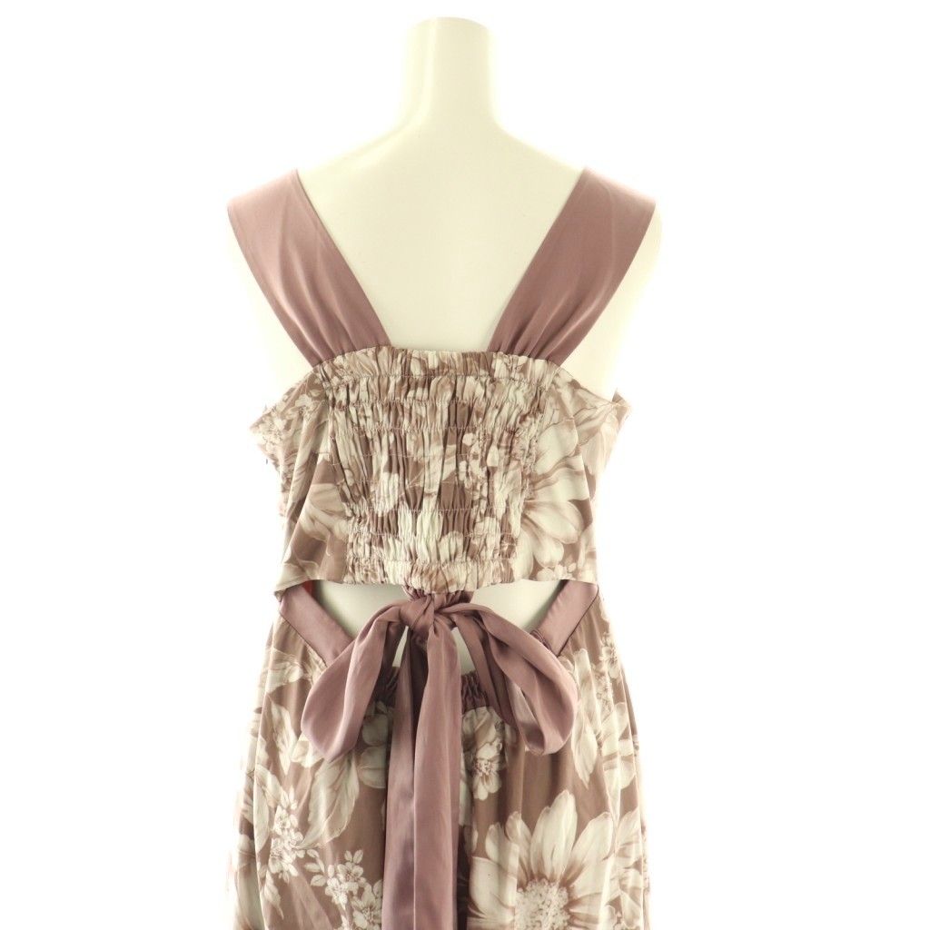 ハーリップトゥ Her lip to Mallorca Back Ribbon Floral Dress ドレス