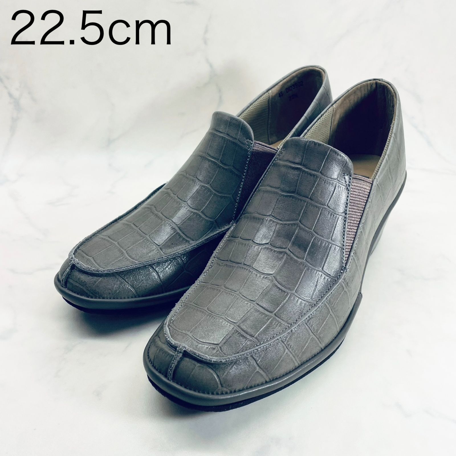 新品 訳あり】ディッシー ウェッジヒールサイドゴアスリッポンシューズ