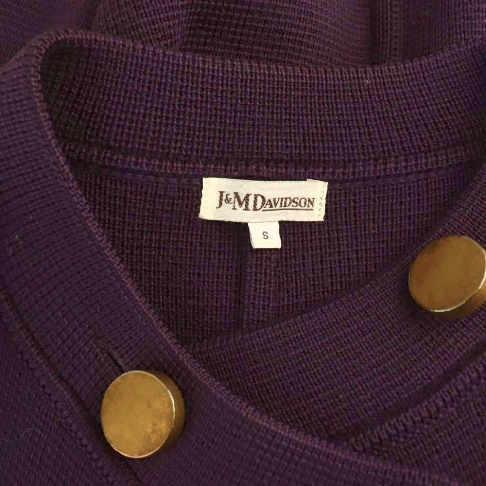 ジェイ&エムデヴィッドソン J&M Davidson ニットコート ダブル S