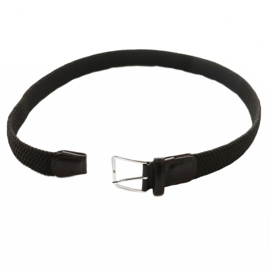 ジェイエムウエストン J.M.WESTON エラスティックベルト Elastic Belt メッシュ 90 茶 ブラウン SS OS SH