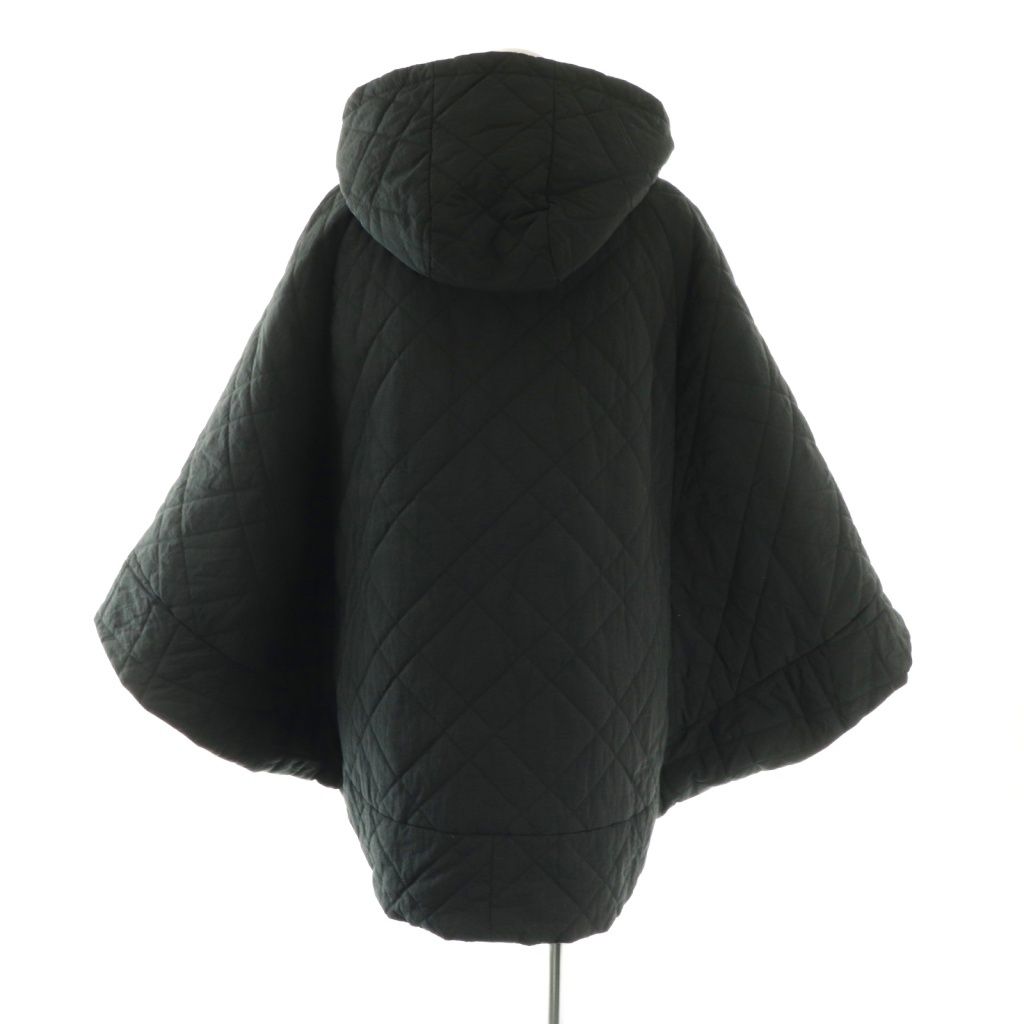 メゾンドドルチェ maison de Dolce キルティングポンチョ ジャケット F ブラック ES OS