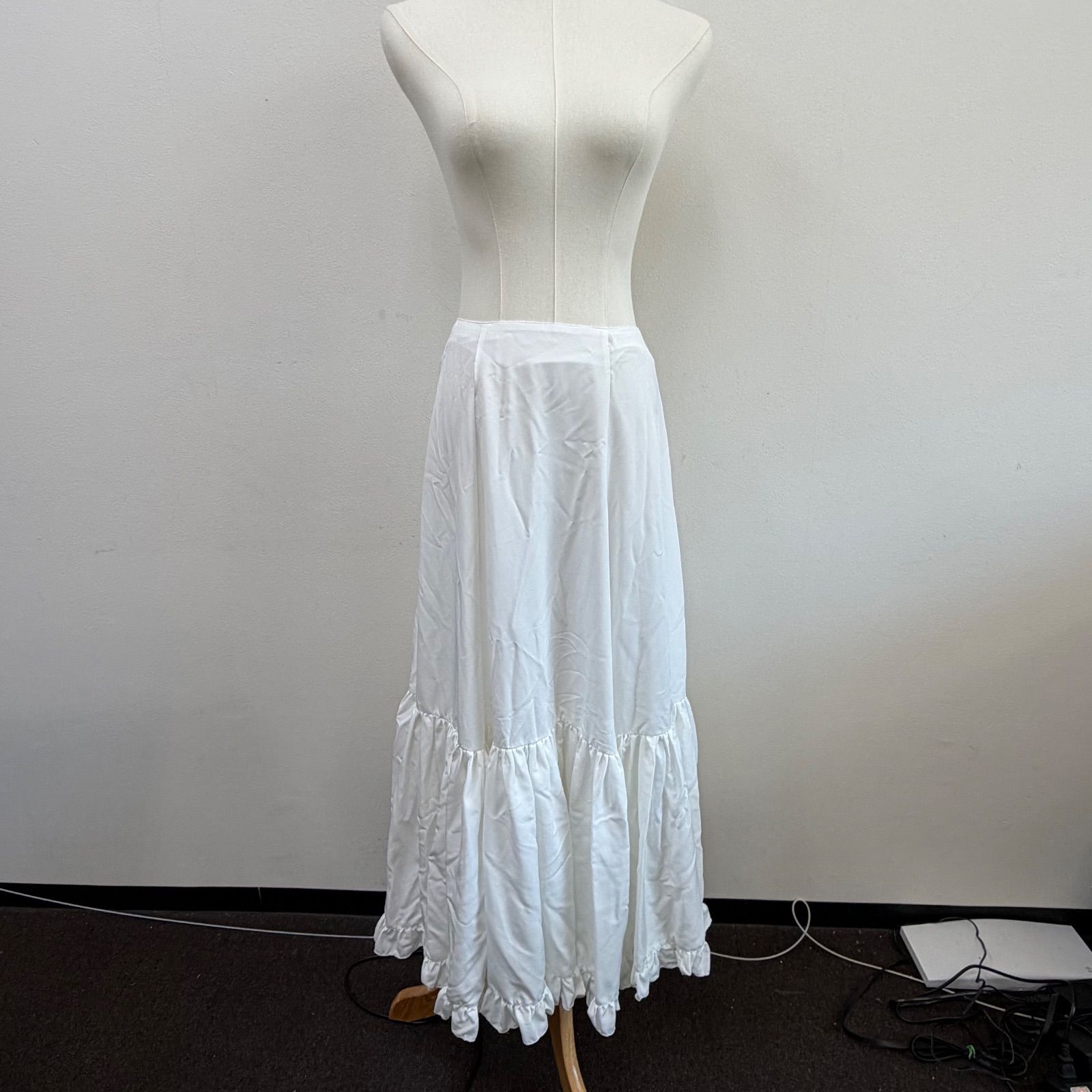 Chacott フラメンコ衣装 スカート ファルダ 白 ホワイト フリル チャコット