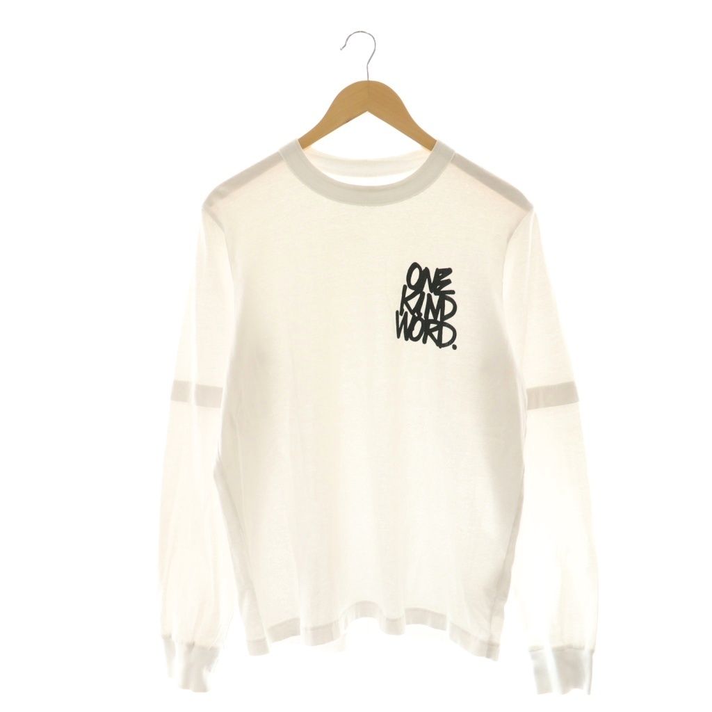 サカイ sacai Eric Haze Long Sleeve T Shirt ロンT Tシャツ カットソー 2 ホワイト 21 0304 S DF OS SH