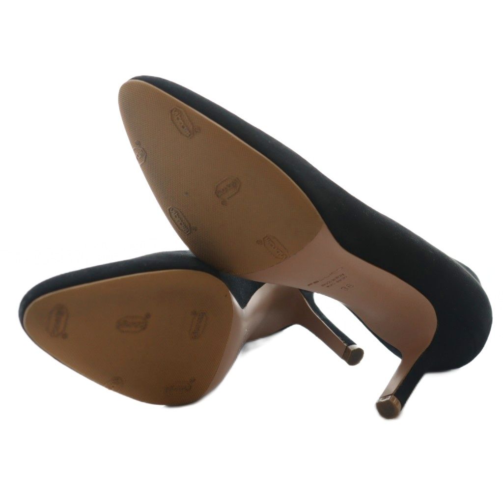 ペリーコ PELLICO パンプス スエード 36 黒 ブラック /AQ □OS - メルカリ