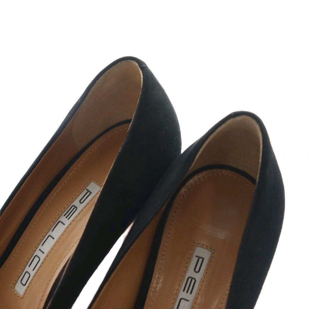 ペリーコ PELLICO パンプス スエード 36 黒 ブラック /AQ □OS - メルカリ