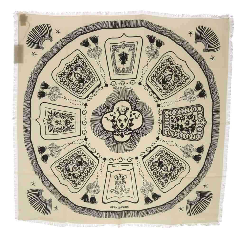 エルメス　カレH80 サーベル飾袋　フリンジ カレH 80 《サーベル飾袋》 フリンジ - ブルー | Hermès - エルメス