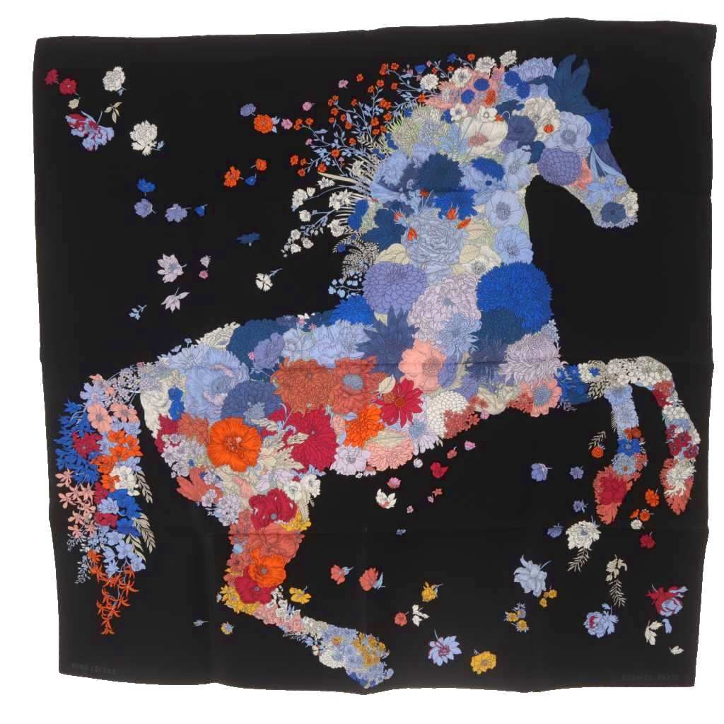 エルメス HERMES スカーフ カレ90 ROBE LEGERE ローブ レジェール シルク ネイビー YO 14 OH