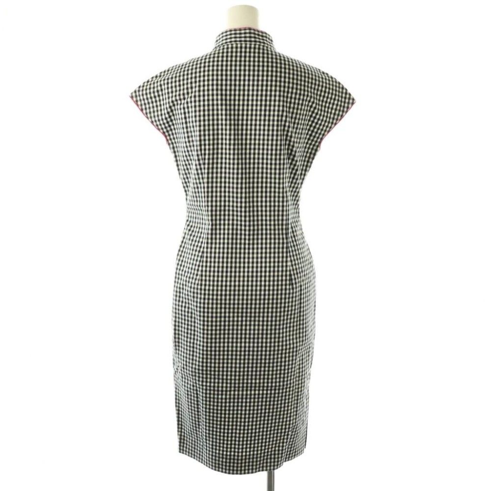 マッセメンシュ MASSE MENSCH ギンガムチェック チャイナ ワンピース