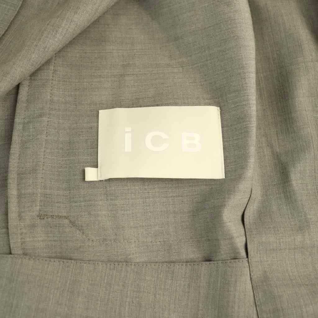  アイシービー iCB 23 AW 洗えるTWブロードブルゾン 4 グレー DO OS ジャンパー ブルゾン ジャケット アウター