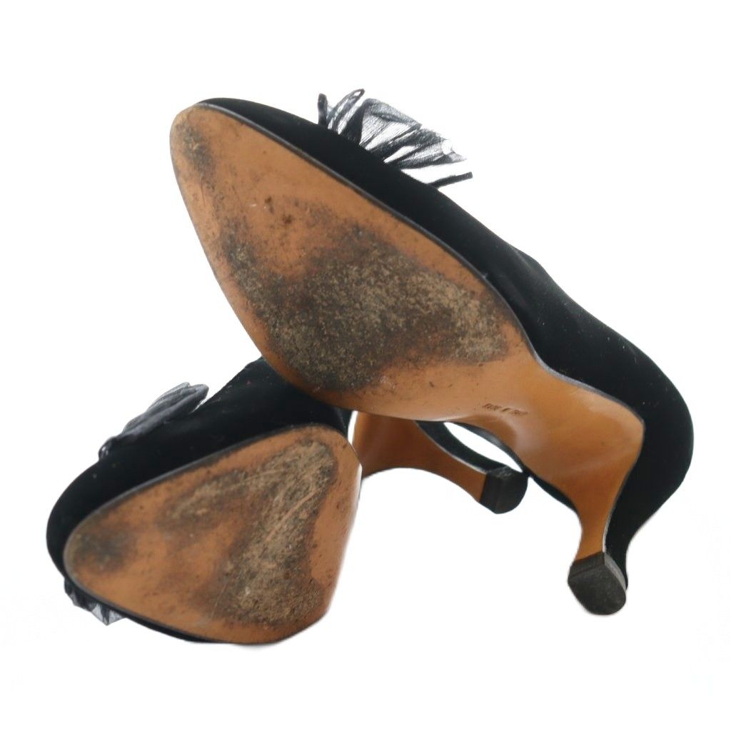 パンプス ベロア