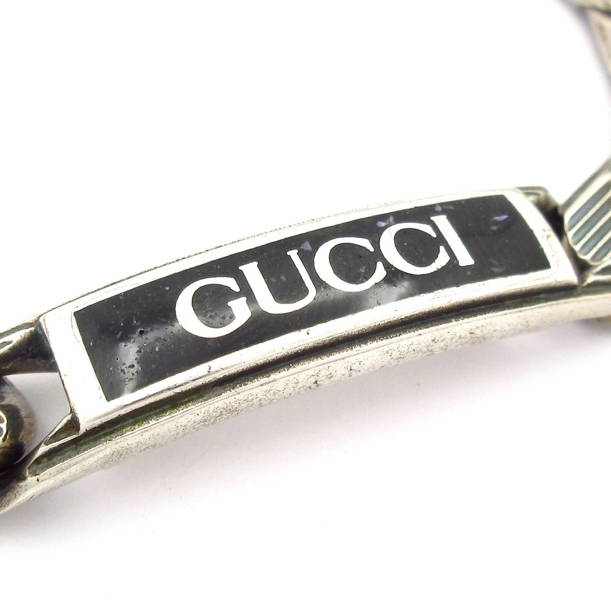 GUCCI グッチ ブレスレット シルバー 黒