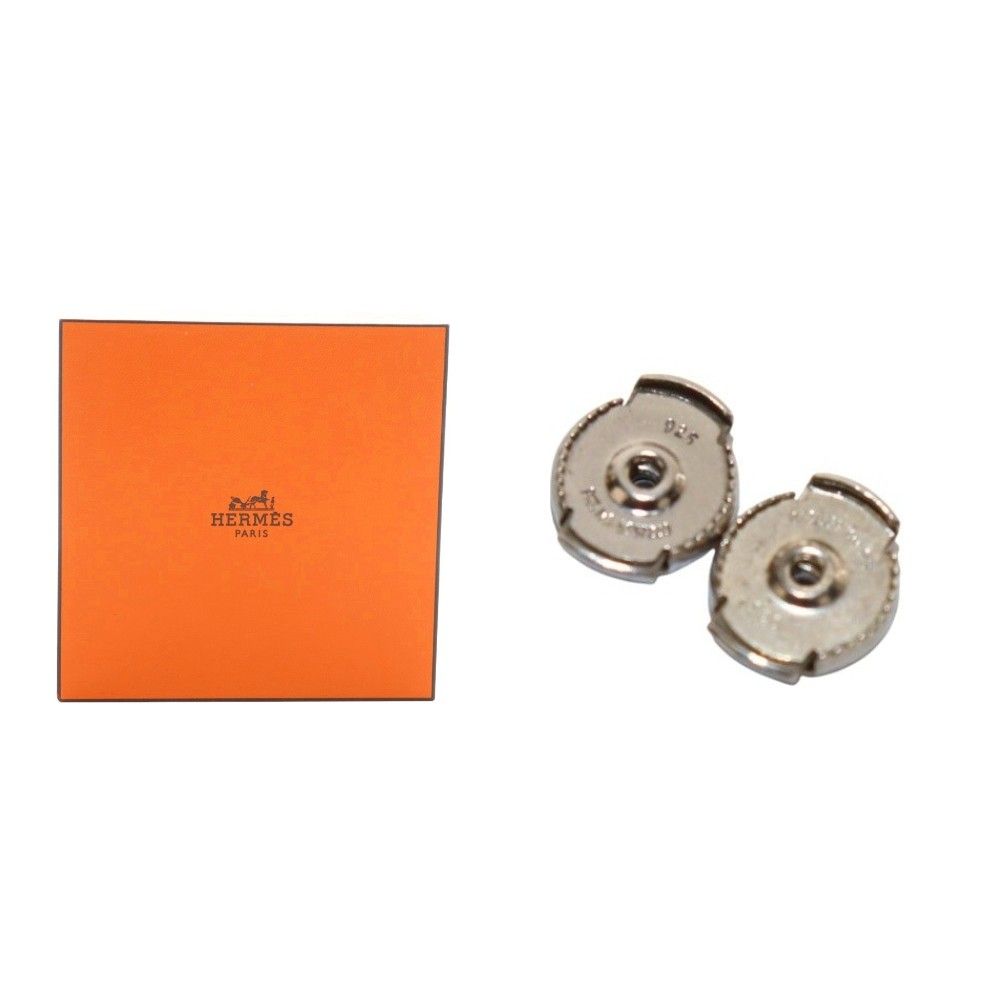 エルメス HERMES シェーヌダンクル アンシェネ ピアス 両耳用 スタッドタイプ SV 925 AQ OS OH ピアス(両耳用) アクセサリー