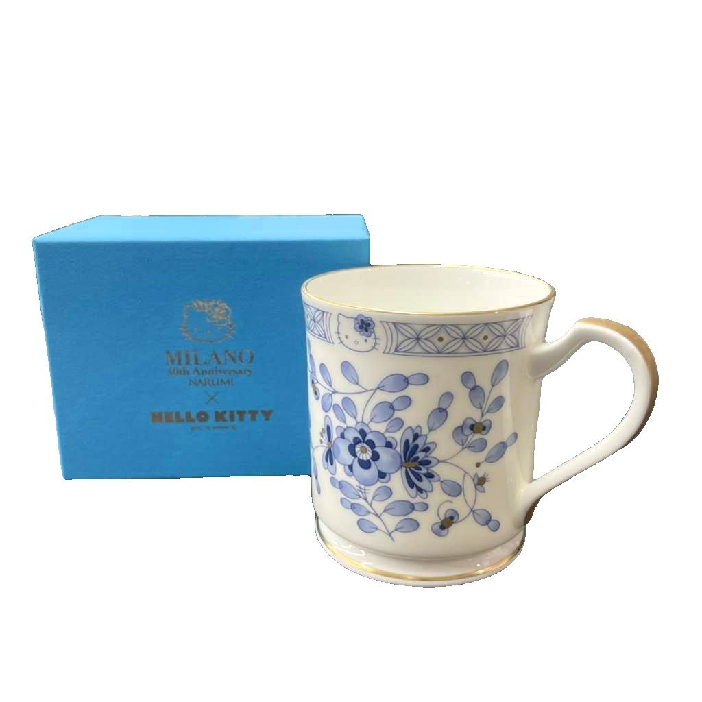 ナルミ NARUMI × ハローキティ コラボ 40周年 マグカップ コップ 花柄