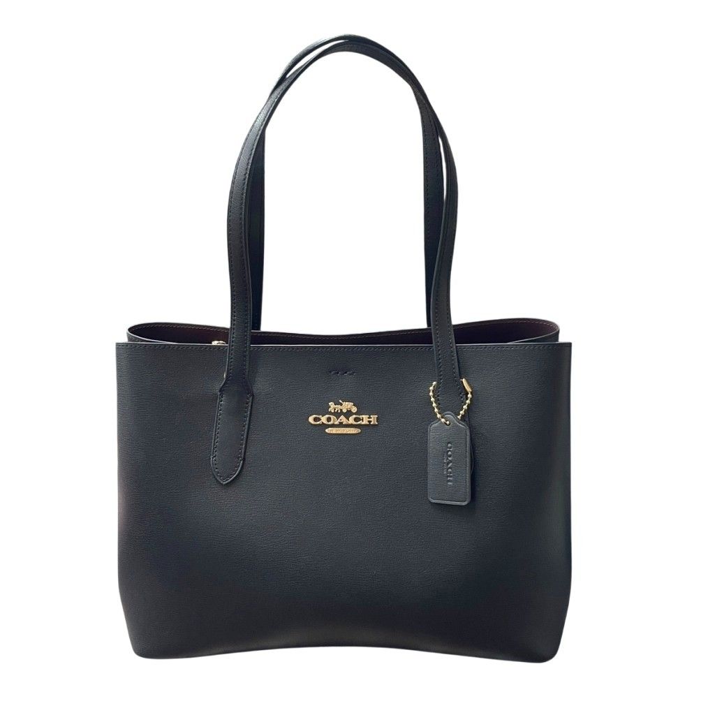 コーチ COACH トートバッグ アベニュー キャリーオール 2 way ショルダーバッグ F 48733 ブラック