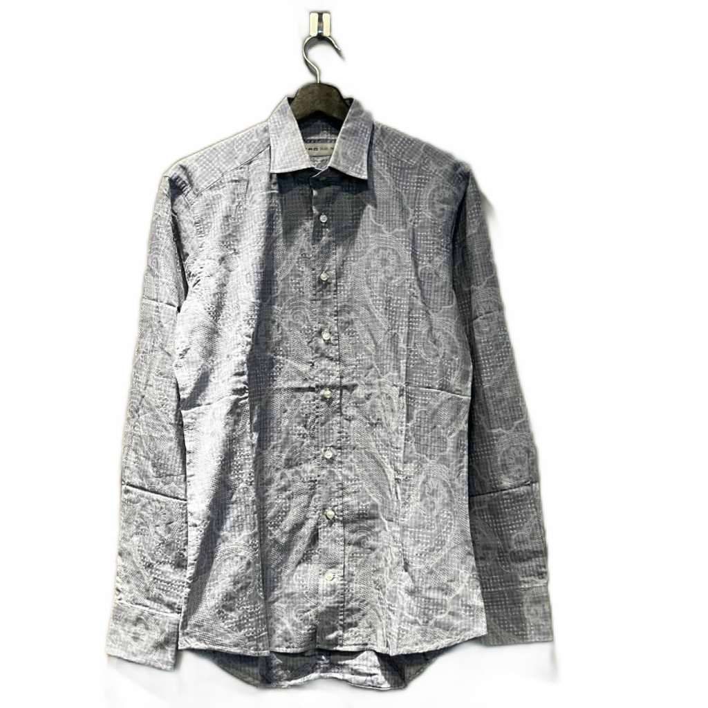 エトロ ETRO ドレスシャツ ペイズリー柄 長袖 38 グレー - メルカリ エトロ ETRO ドレスシャツ ペイズリー柄 長袖 38 グレー - メルカリ